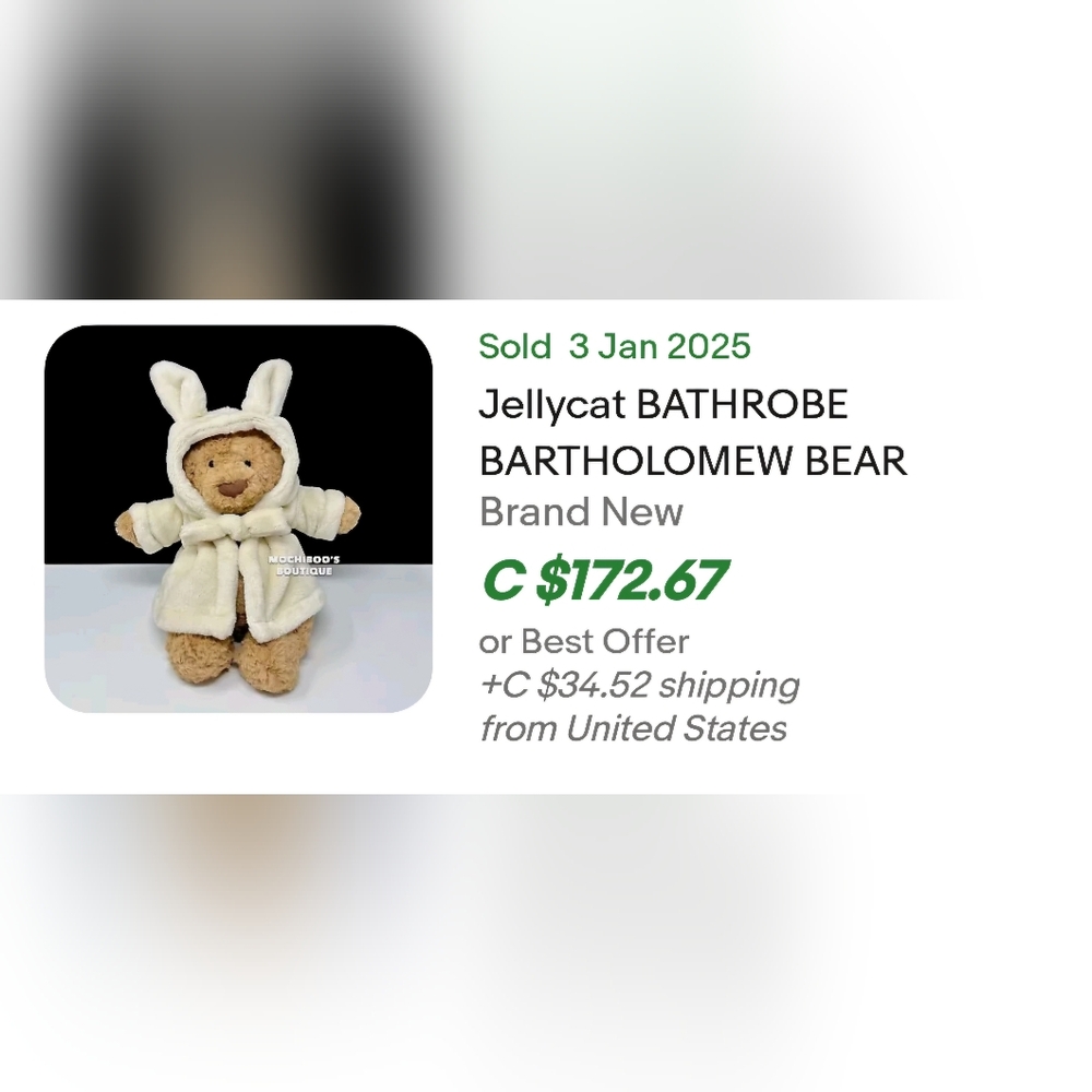 ✨️Bartholomew Bear In Robe✨️ - Picture 6 of 7